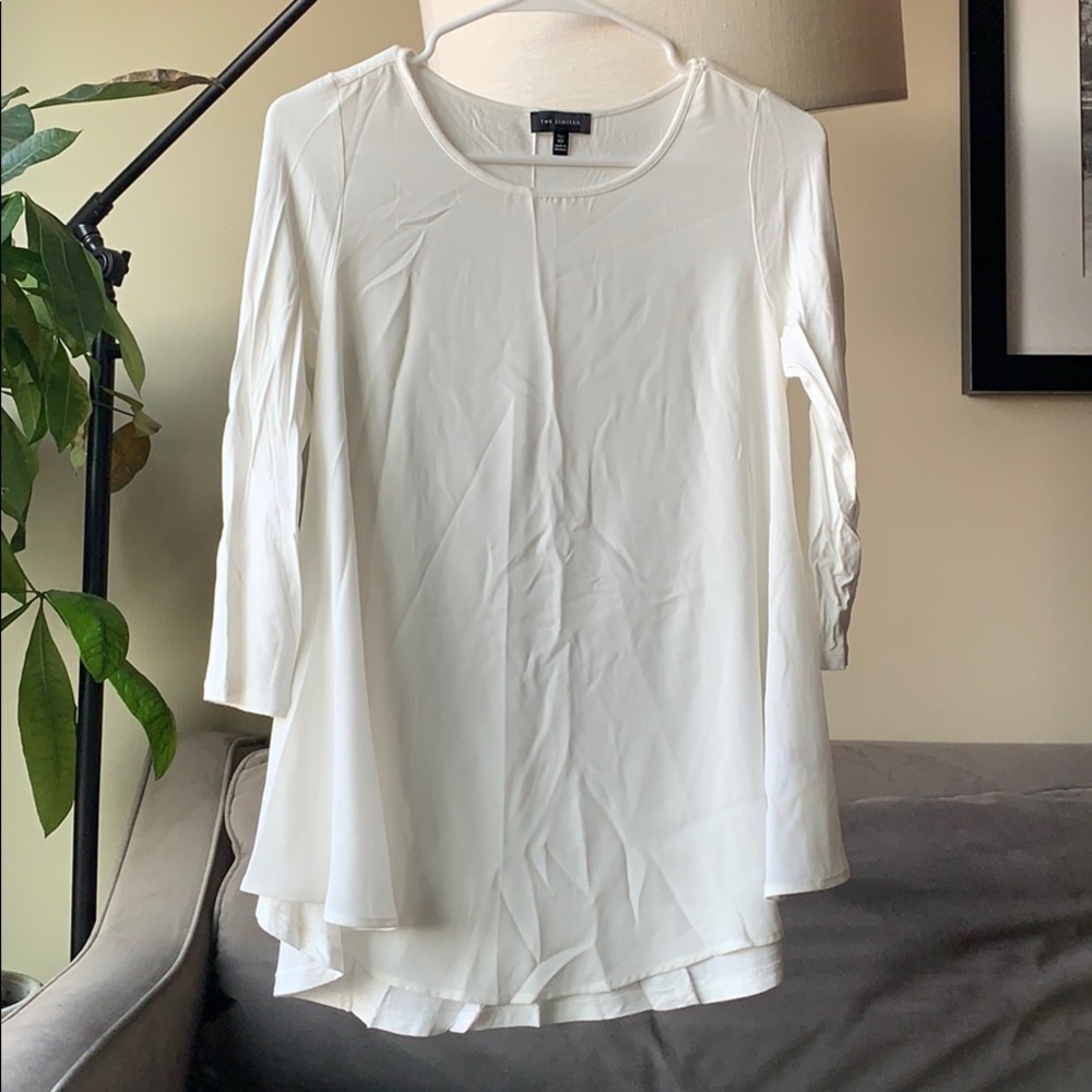 The Limited 3/4 sleeve white blouse size XS.